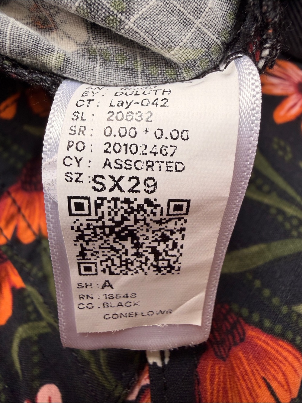 NWT Duluth Women's Heirloom Gardening Bib Overalls in Black Coneflower Small 29” - Picture 13 of 16